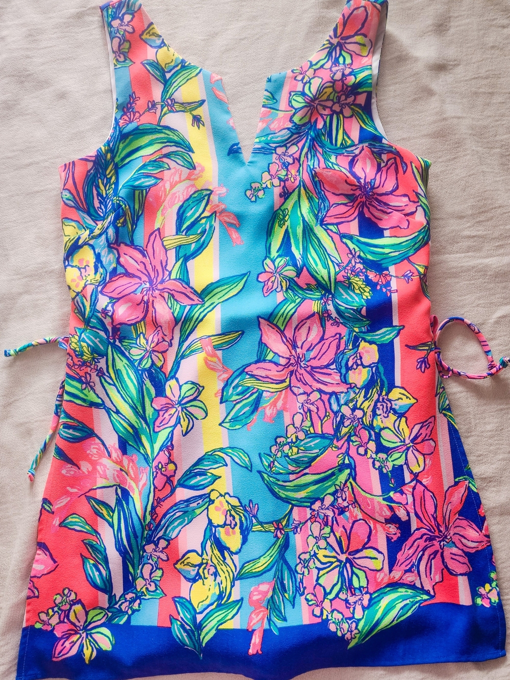 Lilly Pulitzer Donna Shift Romper Easy Tiger Engineered Size 8 LIKE NEW